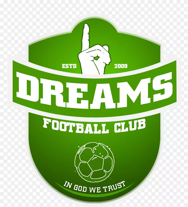 梦想F.C。加纳标志绿色字体-梦想联盟标志