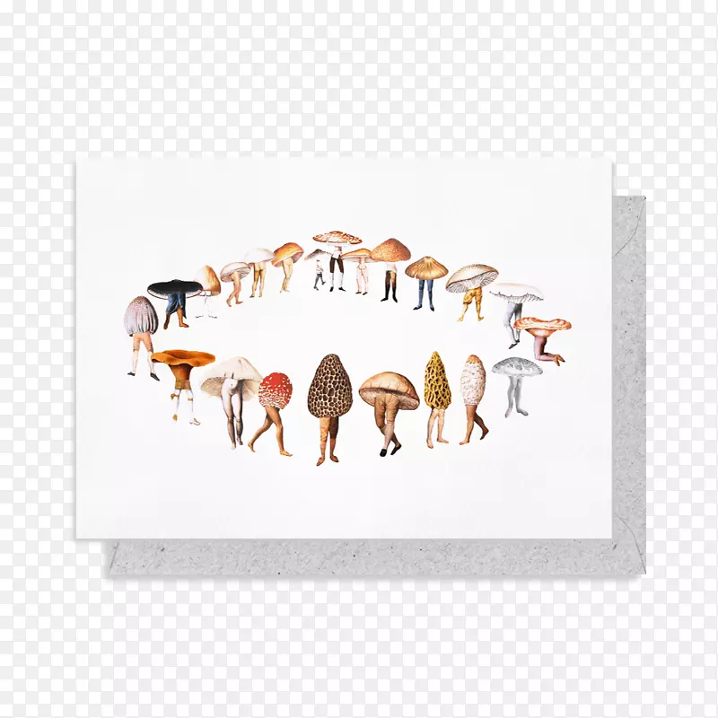 蘑菇艺术家仙环插图-蘑菇