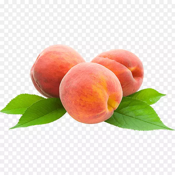 桃子和奶油果汁水果食品-桃子
