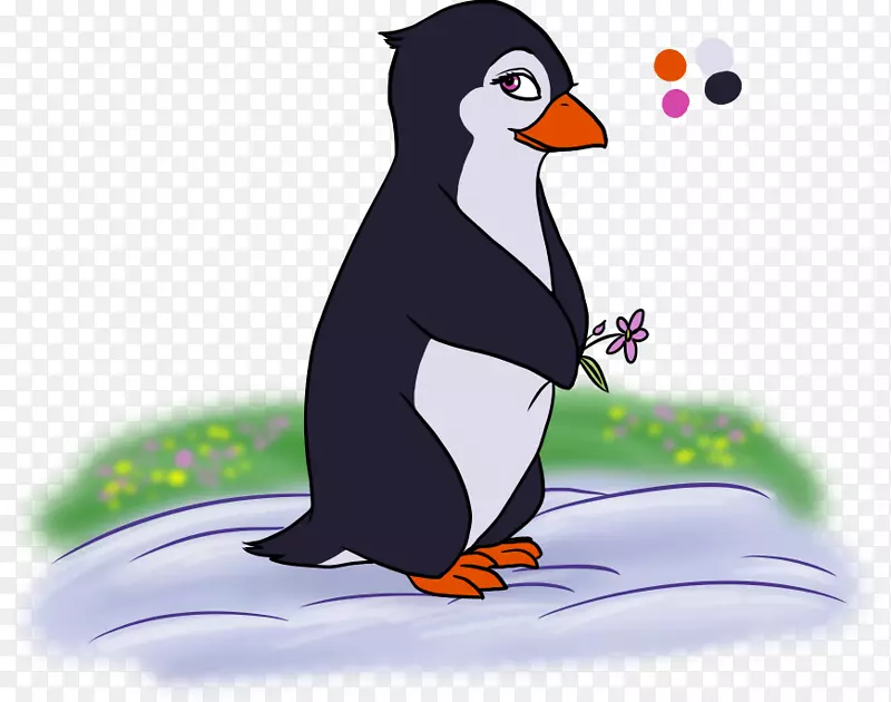 企鹅王剪贴画动物嘴-快乐的双脚喃喃自语