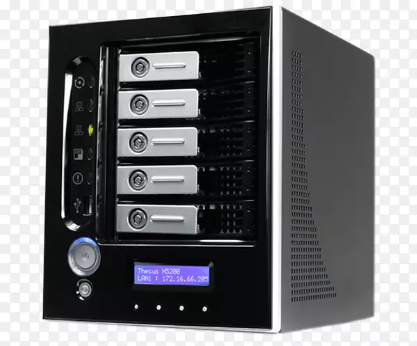 网络存储系统计算机服务器数据存储硬盘驱动Thecus角盒