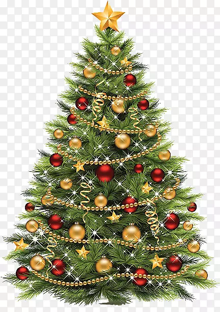 圣诞树圣诞节剪贴画圣诞晚餐-圣诞树