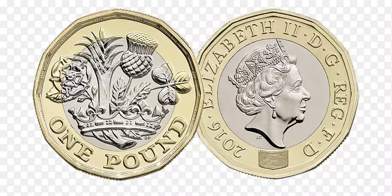 英国一英镑硬币货币-英国