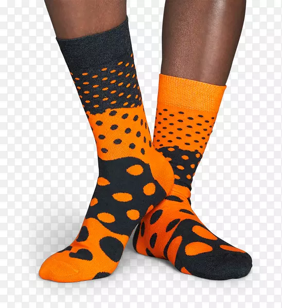 小腿袜子橙色灰色