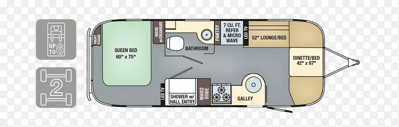 气流运输车房车解决方案公司休伍德房车中心-室内平面图