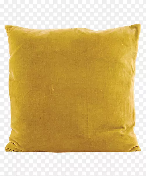 投掷枕头垫黄色沙发枕头