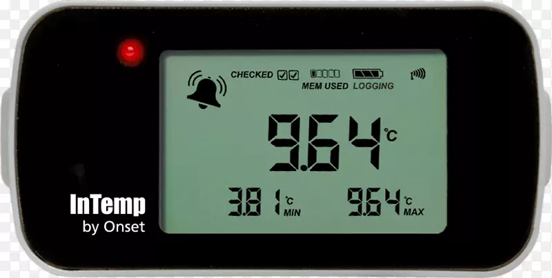 无线温度数据记录器.温度计动画