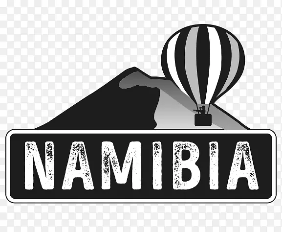 纳米比亚黑白品牌字体-豪华酒店标志