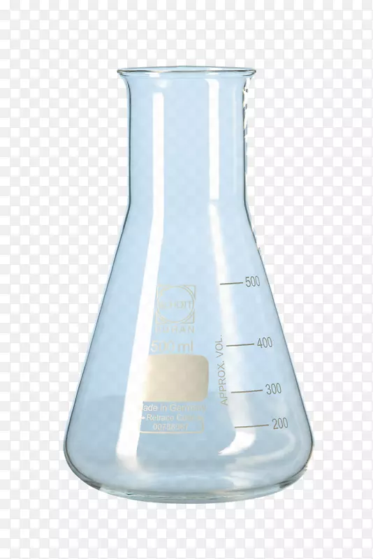 实验室烧瓶玻璃Erlenmeyer烧瓶杜兰玻璃