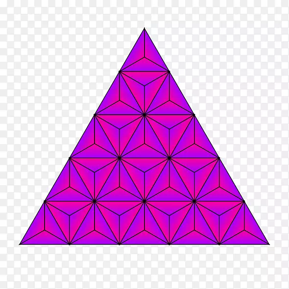 三角形对称图案-八面体四面体