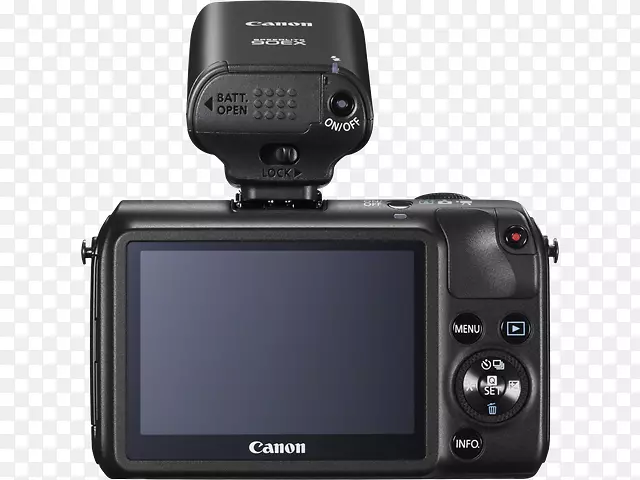 无反光镜可互换镜头相机佳能eos m10 canon ef镜头安装canon-m 18-55 mm镜头-扔掉