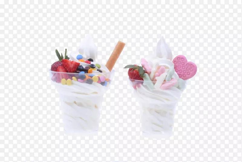圣代冰淇淋冻酸奶脆饼甜度-晶圆杯
