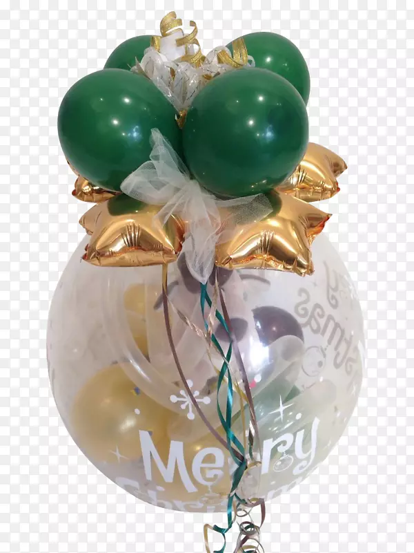 宝石圣诞装饰品绿宝石珠圣诞日-金球