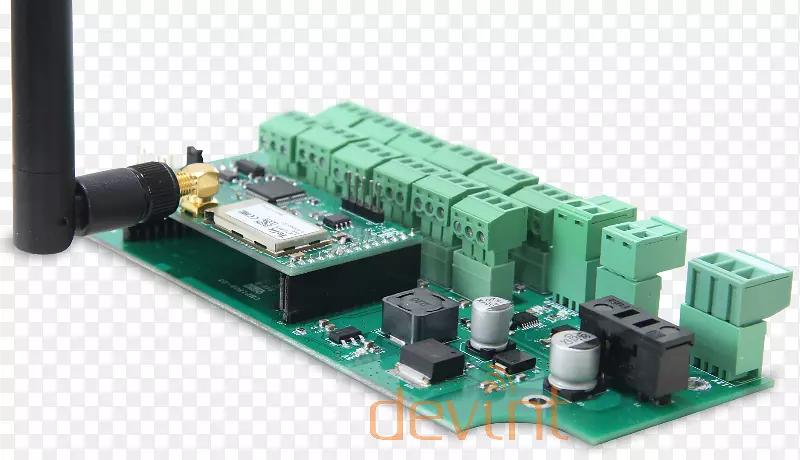 微控制器电子数据远程控制太阳能电池板信号发送站