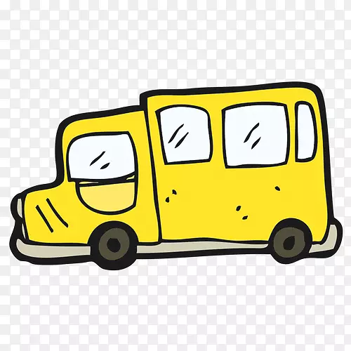 校车黄色摄影剪贴画-巴士