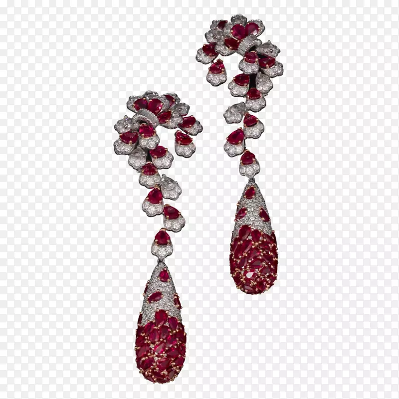 红宝石耳环Butani珠宝公司珠宝设计-高档珠宝