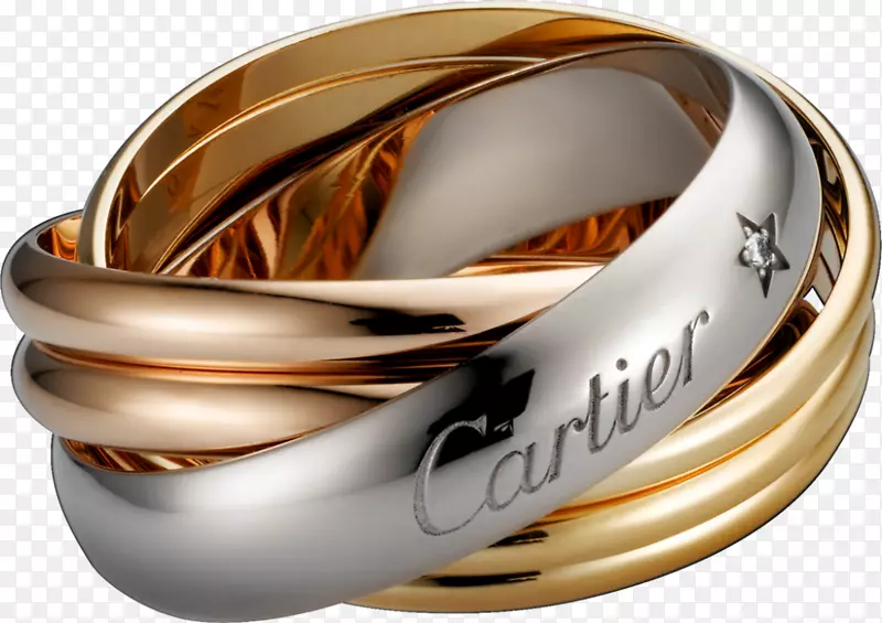 卡地亚订婚戒指结婚戒指金戒指