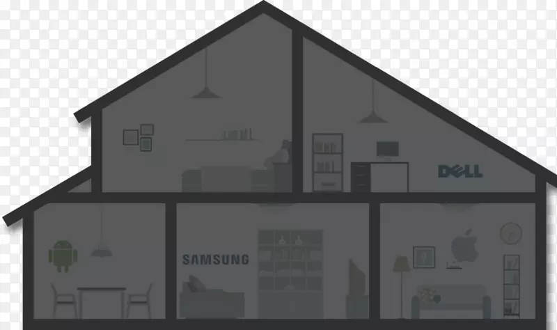 妈妈安全屋顶建筑立面-童真