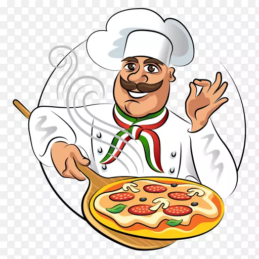 意大利比萨饼意大利菜厨师图形剪贴画比萨饼