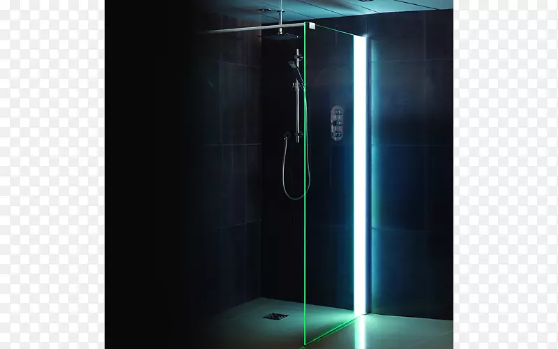 淋浴照明室发光二极管滑动玻璃门淋浴