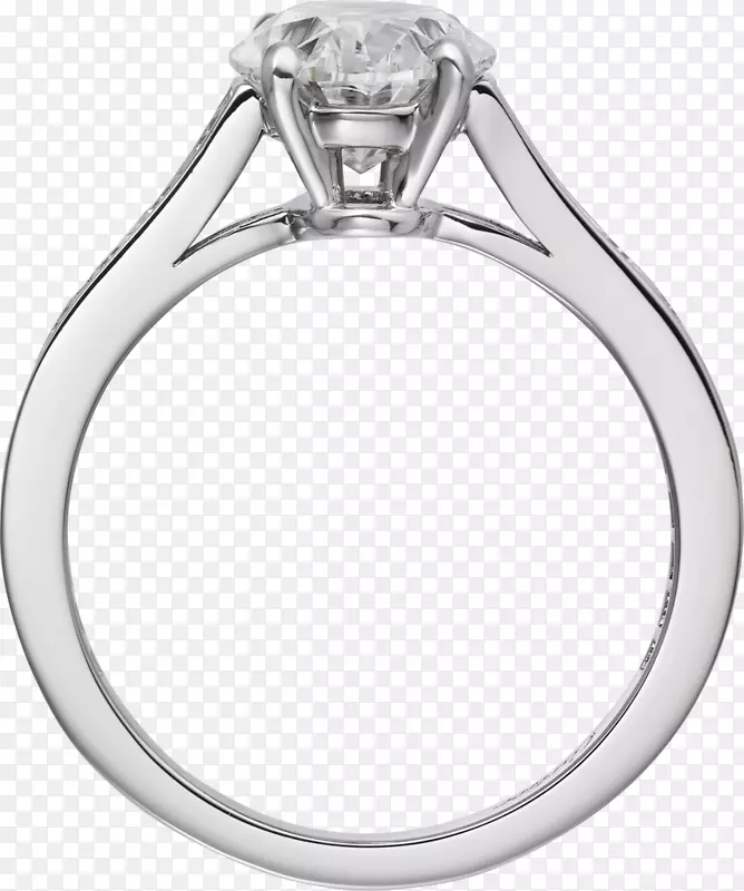 订婚戒指钻石纸牌亮白金戒指