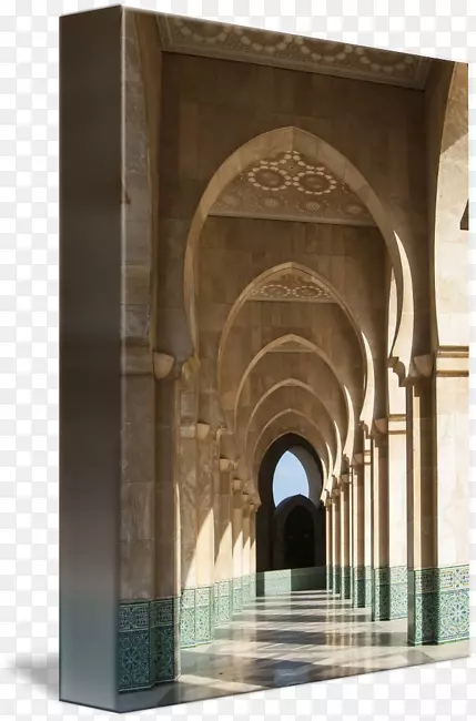 哈桑二世清真寺拱廊包装中世纪