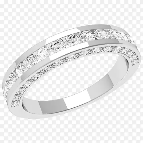 永恒戒指，结婚戒指，钻石，黄金-白金戒指