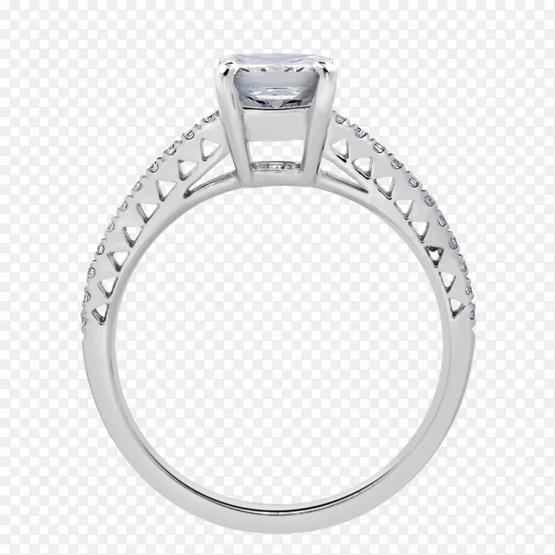 订婚戒指帝国钻石公司珠宝-白金戒指