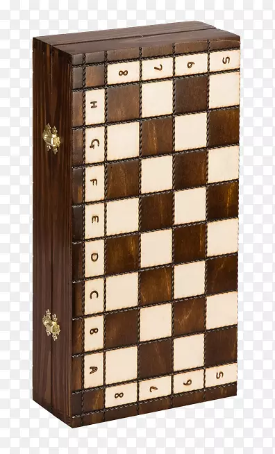 棋盘瓷砖抽屉浴室.木制国际象棋