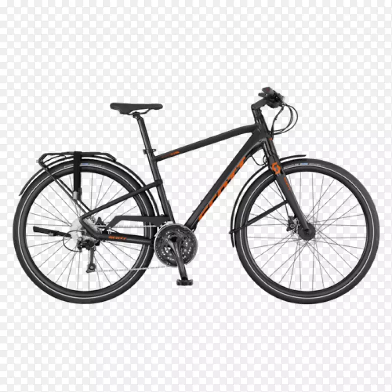 城市自行车斯科特体育山地车电动自行车-自行车销售广告设计