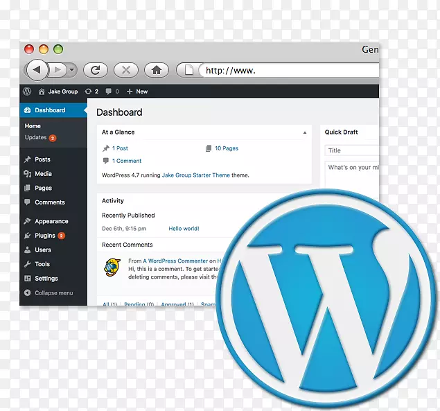 网站开发WordPress响应性网页设计-企业识别工具包