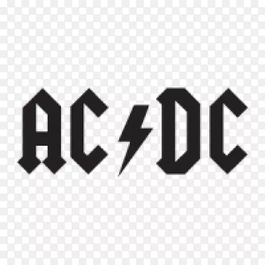 徽标AC/DC剪影设计音乐合奏-剪影