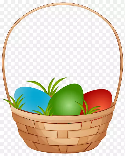 复活节彩蛋复活节兔子复活节篮子剪贴画-复活节