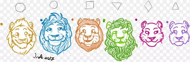 剪贴画插图鼻子产品动物.狮子的骄傲