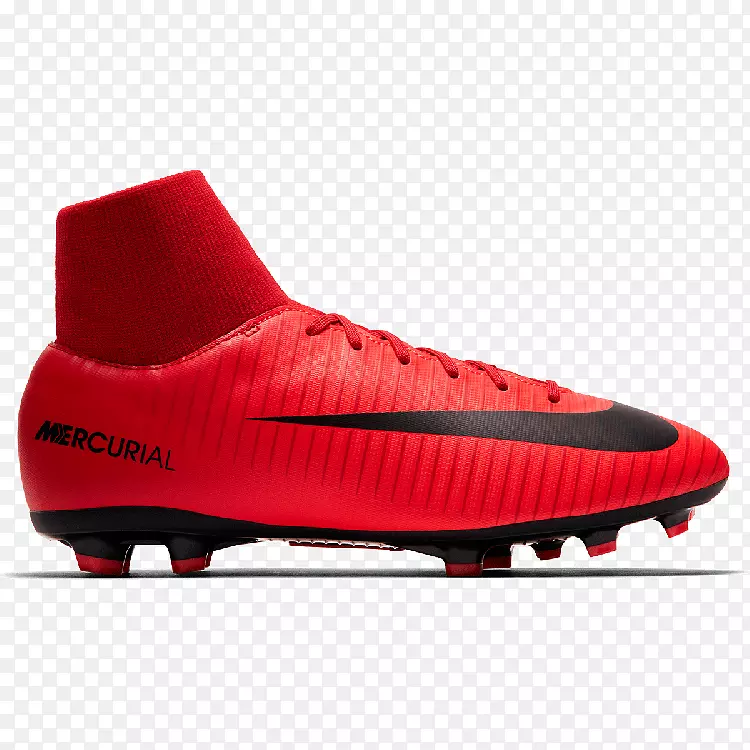 耐克汞蒸气足球靴红色-耐克