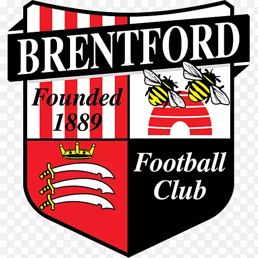 Brentford F.C.徽标标志可伸缩图形-英格兰徽标