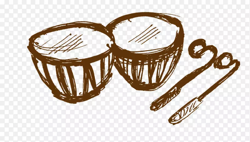 斯里兰卡鼓乐器敲打.传统材料