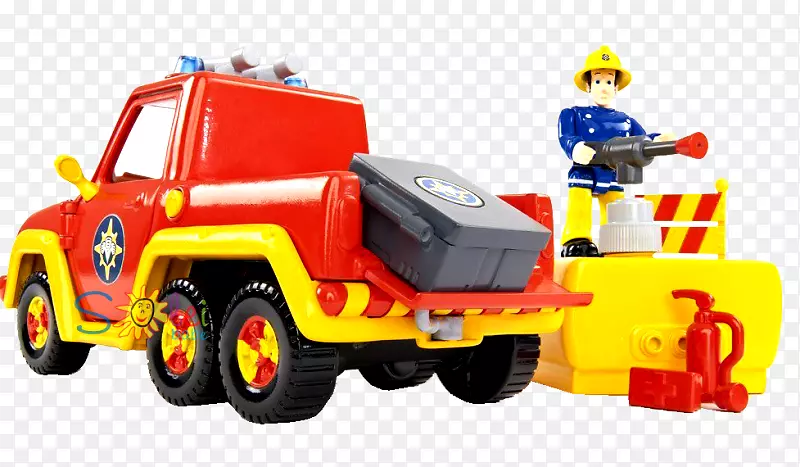 消防队员消防车警报器-消防队员