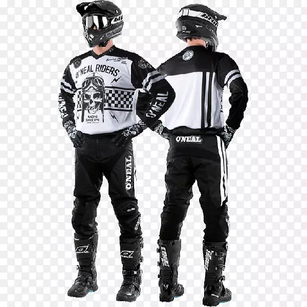 黑白外套制服-摩托越野赛推广