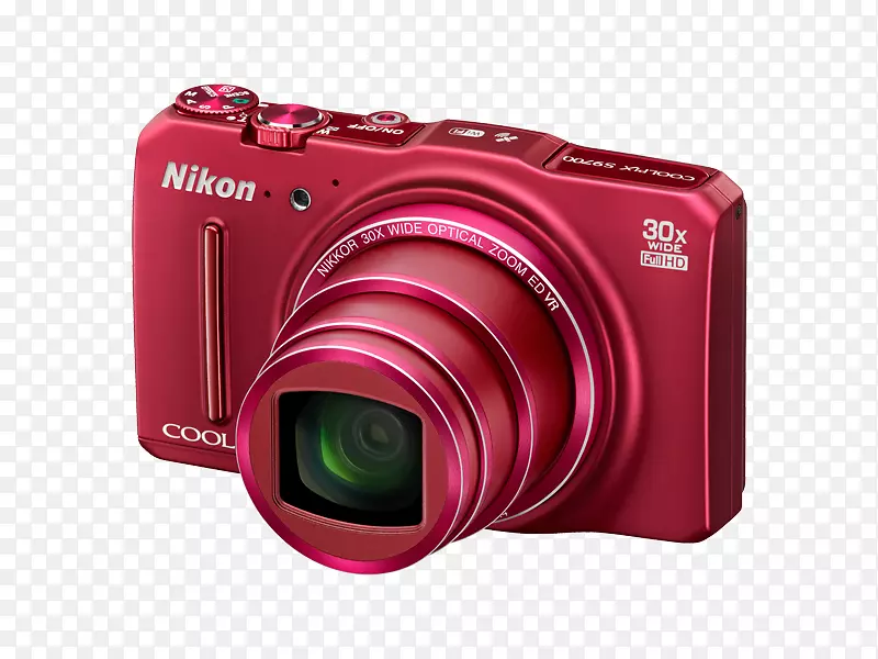 数码相机Nikon Coolpix s 9700 16.0mp数码相机-白色摄影-照相机