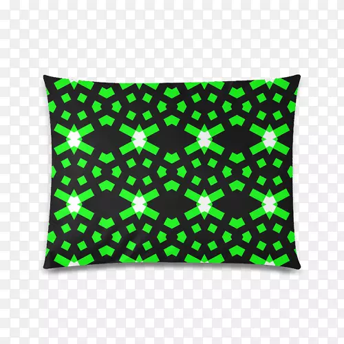 投掷枕头垫纺织品图案绿色符号