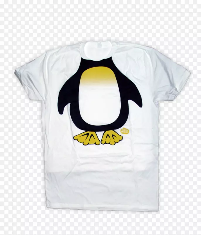 原版企鹅t恤袖子字体-企鹅