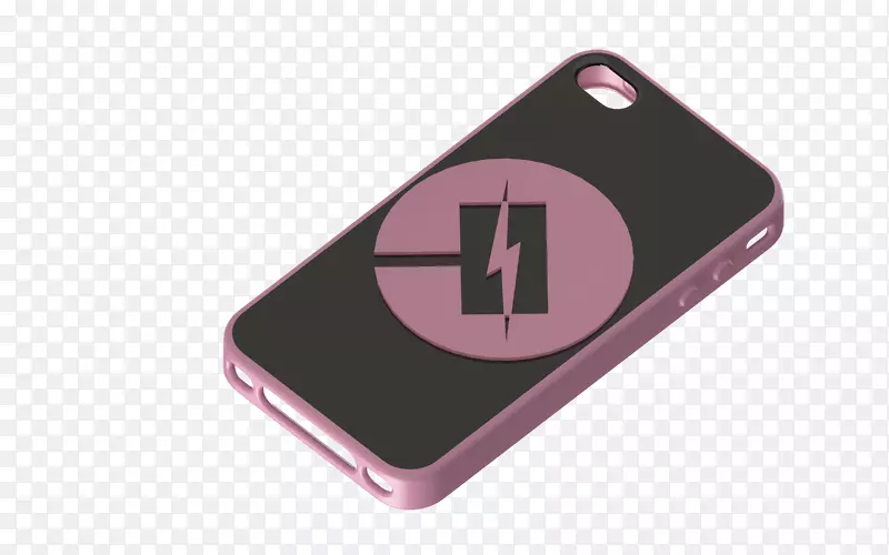 产品设计粉红m手机配件-4s店海报