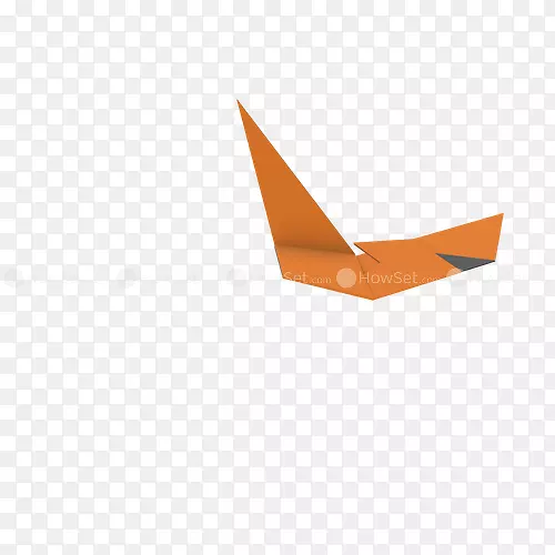 纸折叠它的折纸方角图形.普通话鸭子