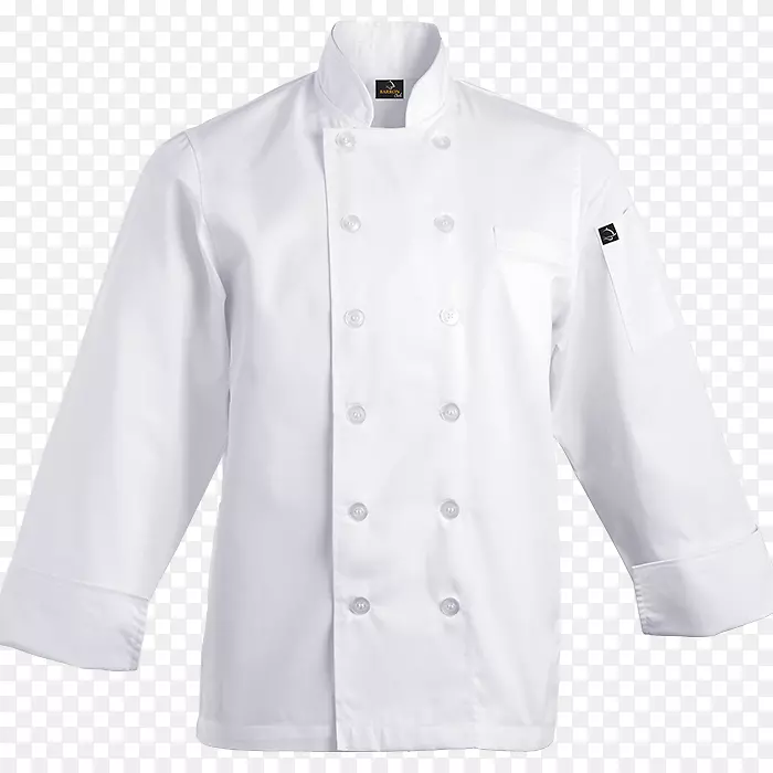 厨师制服t恤袖夹克衫实验室大衣-白色短袖