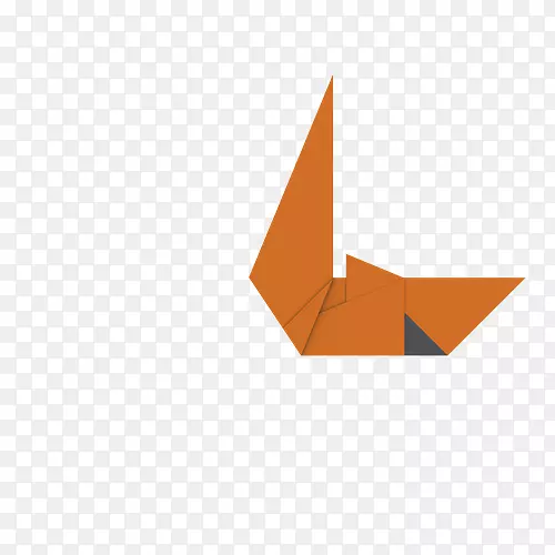 纸徽标折纸三角线-三角形