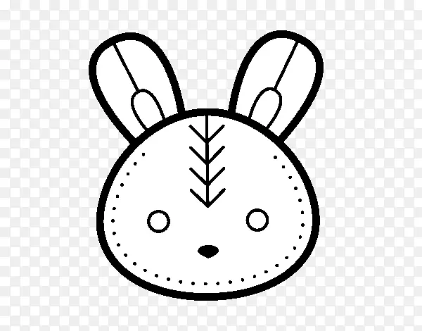 复活节兔子欧洲兔子着色书-复活节