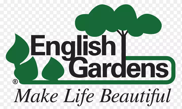 标志人类行为绿色字体品牌-花园企业