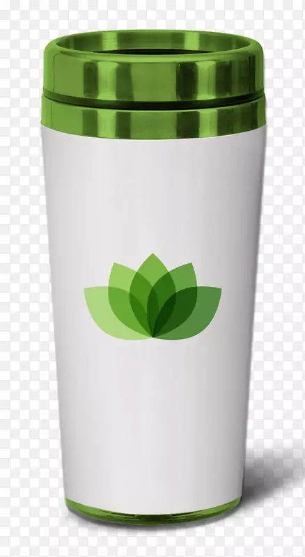 杯产品设计绿色盖子花盆-杯