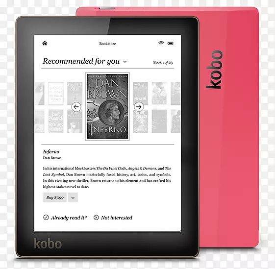 电子阅读器Kobo Area HD Kobo glo Kobo Reader-book的比较